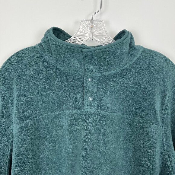 32 Degrees Heat Womens Midweight Snap Arctic Fleece Pullover Midnight Muse XL - Picture 7 of 16